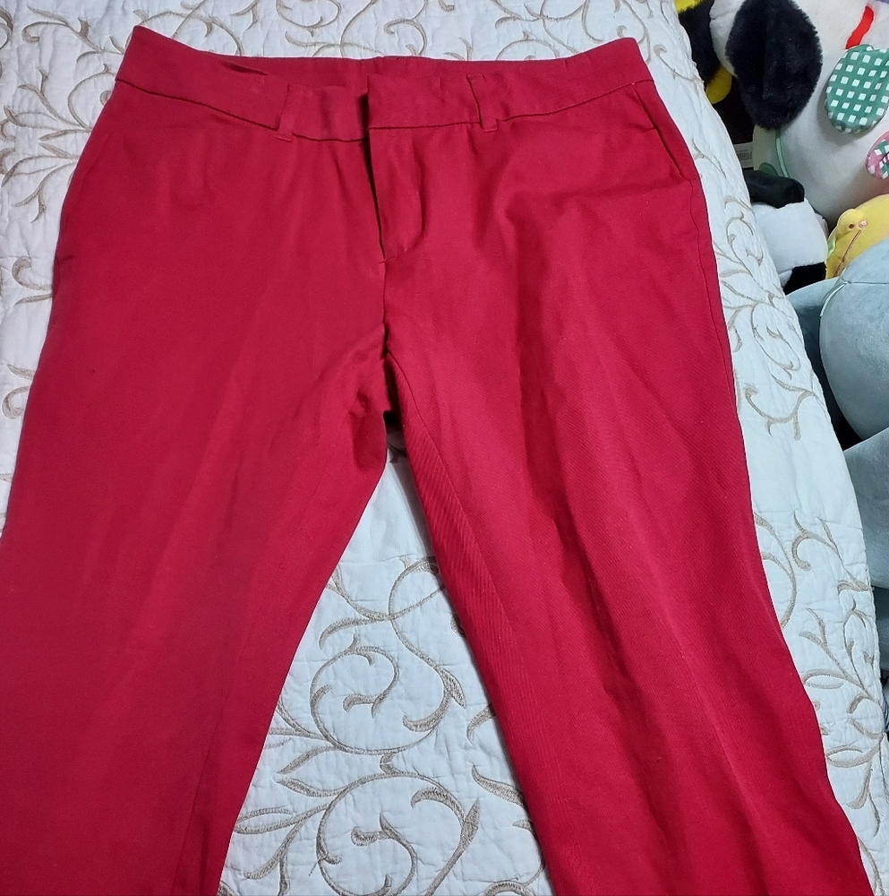 Faded Glory Women's Vibrant Red Pants
